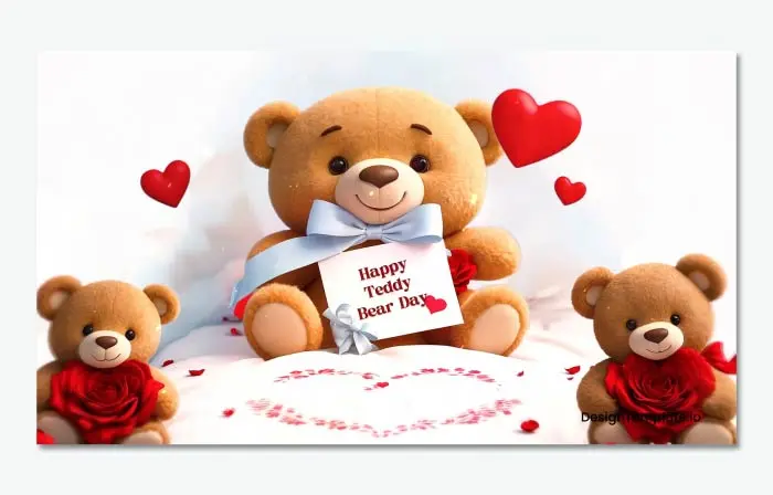 Happy Teddy Day Greetings 3D Slideshow